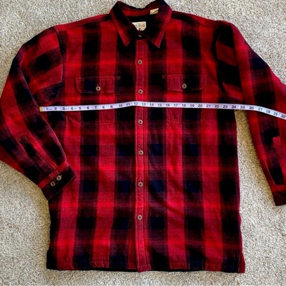 RedHead fleece-lined red & black plaid long sleeved jacket. Men’s size XL - Picture 13 of 13